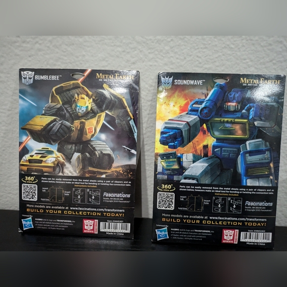 Hasbro Transformers Generations Metal Earth 3D Model Sets - Picture 2 of 2
